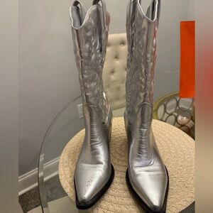 Billini Silver Heeled Cowboy Boots